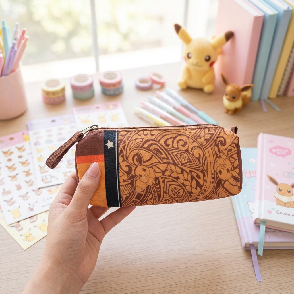 Trousse Pokémon Eevee Stamp - vue 2 - Fanippon