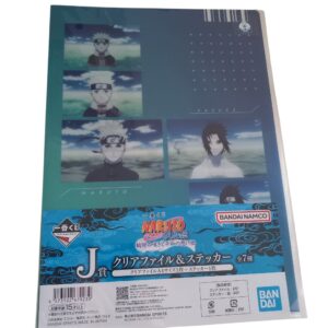 Clear file A4 & sticker Naruto et Sasuke Naruto Shippuden, Ichiban Kuji J