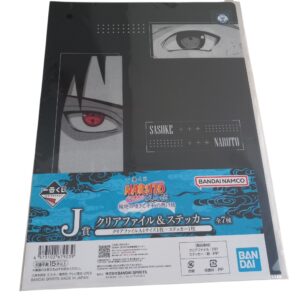 Clear file A4 & sticker Sasuke Naruto Shippuden, Ichiban Kuji J