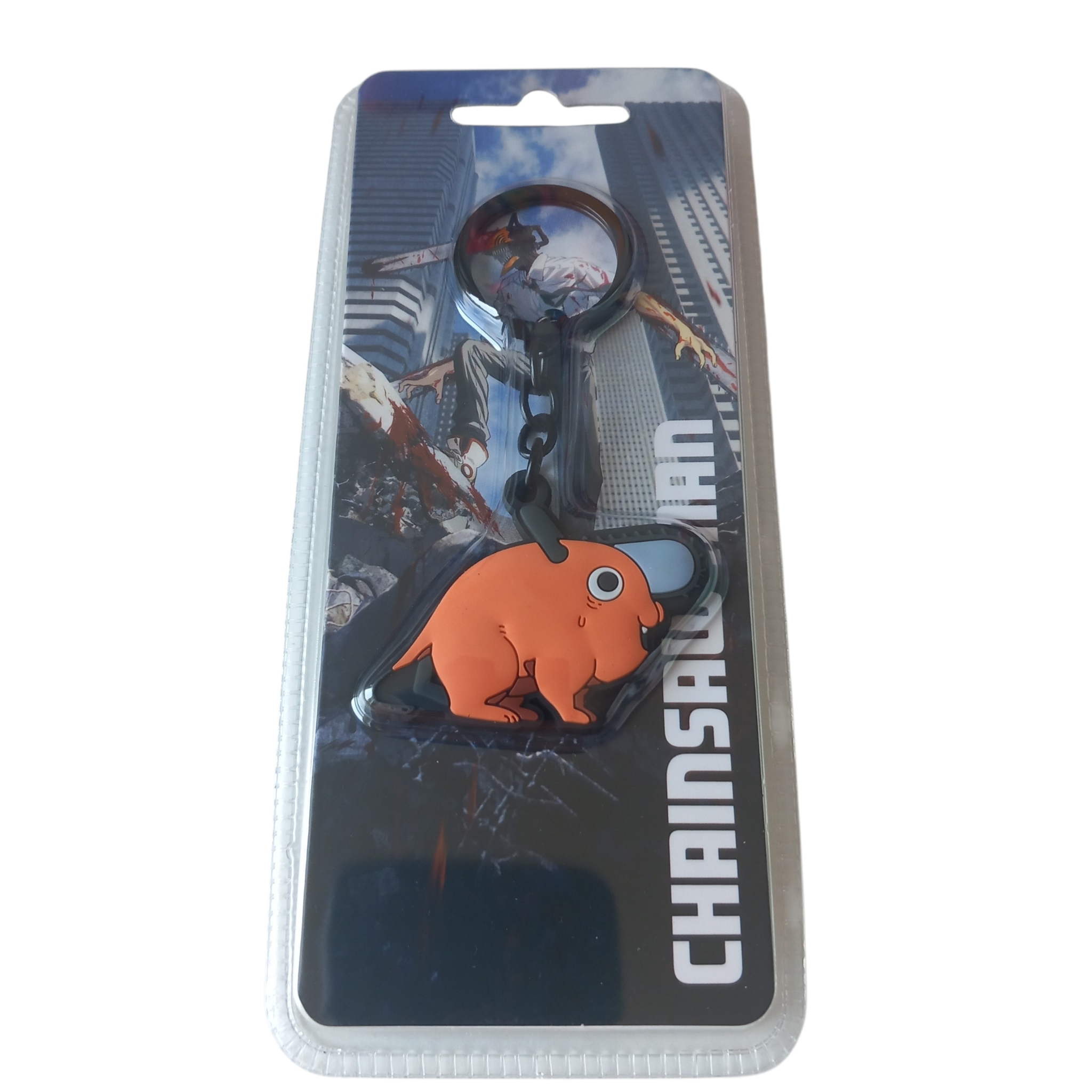 Porte-clés caoutchouc Pochita Chainsaw Man, Difuzed