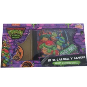 Set portefeuille & porte-clés TMNT Mutant Mayhem