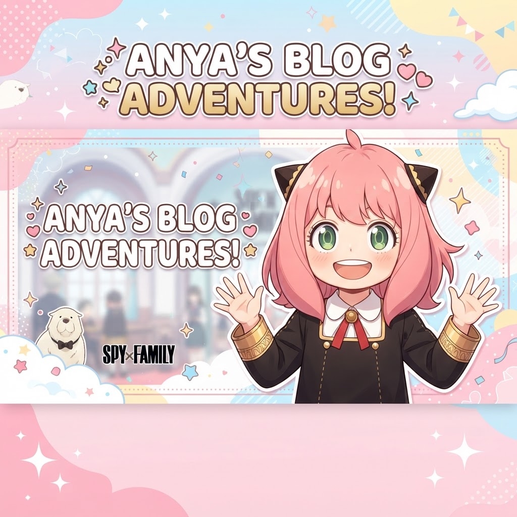 Anya Forger de SPY×FAMILY, illustration kawaii pour le blog Fanippon