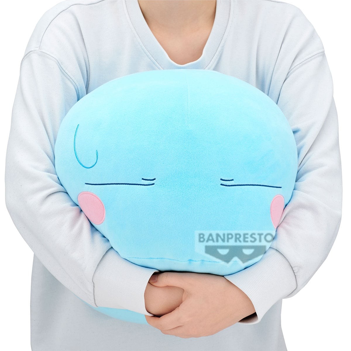 Grande peluche Rimuru Tempest forme Slime TenSura, Bandai - 37 cm, vue 2 — visuel fournisseur