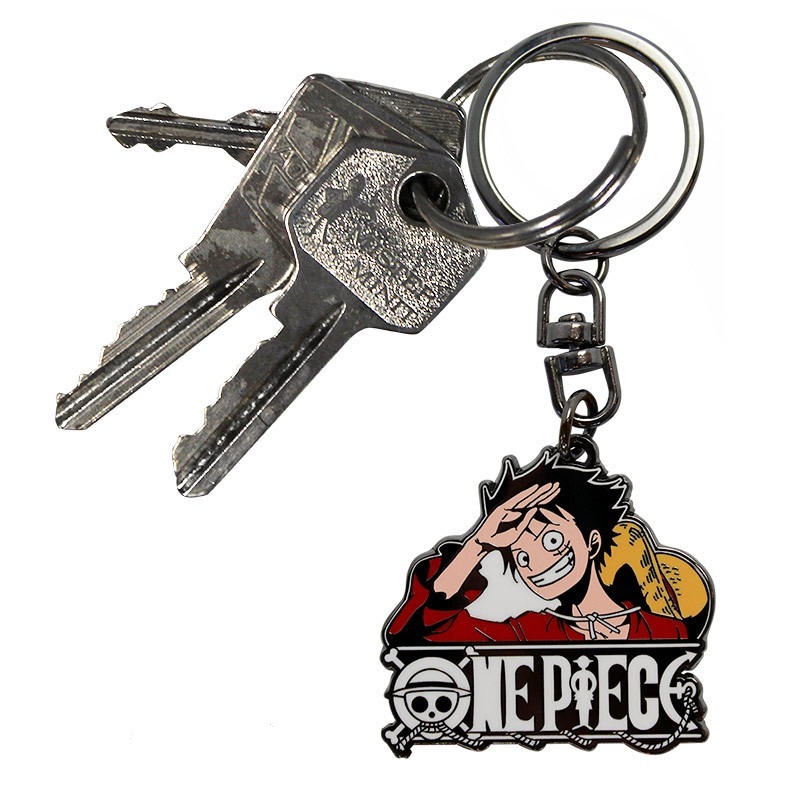 Porte-clés Luffy New World : Métal, vue 2 — visuel officiel ABYstyle