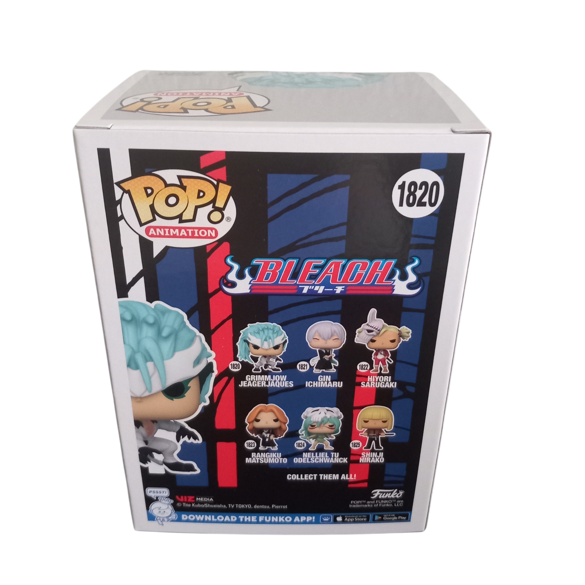 Figurine Funko POP! Grimmjow Jaegerjaques #1820, Bleach, vue de dos