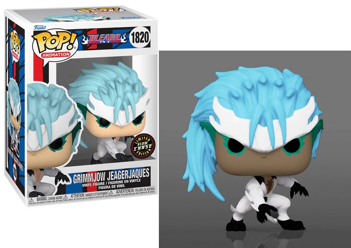 Figurine Funko POP! Grimmjow Jaegerjaques #1820, Bleach, vue 2 — visuel fournisseur