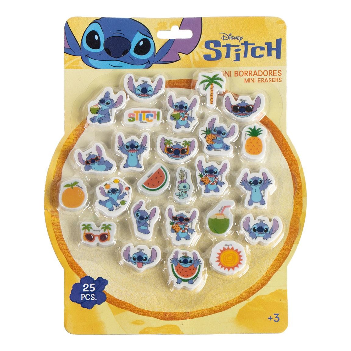 Set de 25 Mini Gommes Disney Stitch Tropical, Cerdá — visuel fournisseur
