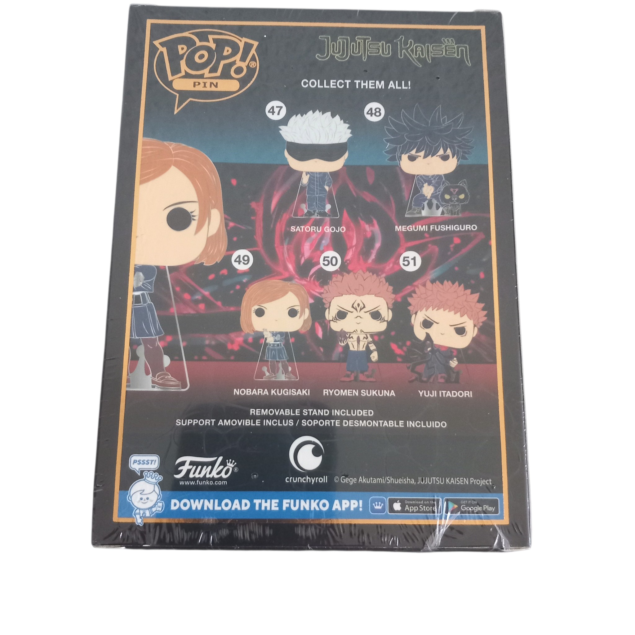 Funko Pop! Pin Nobara Kugisaki #49 Jujutsu Kaisen, vue de dos