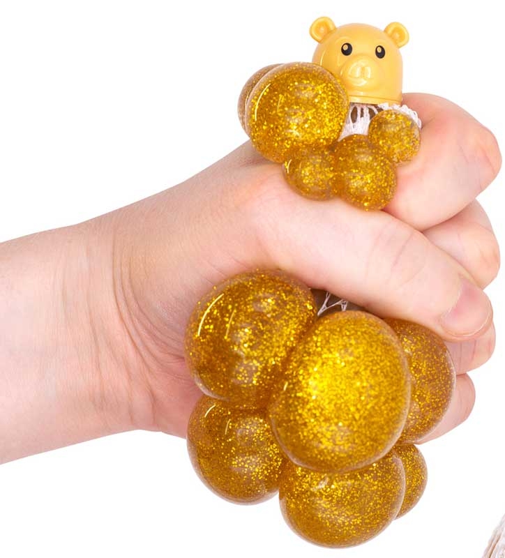 Jouet Antistress Ourson Doré Squishy Mesh Pet – Tobar – Image 2